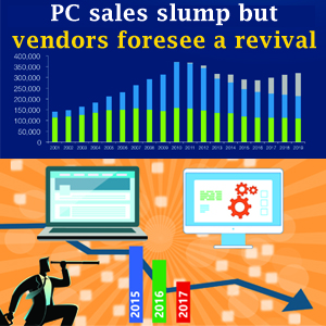 PC sales slump but  vendors foresee a revival