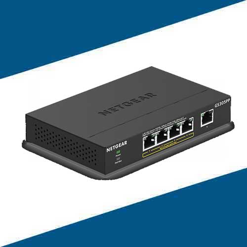 NETGEAR enhances its GS305PP 5-Port PoE+ Gigabit Switches