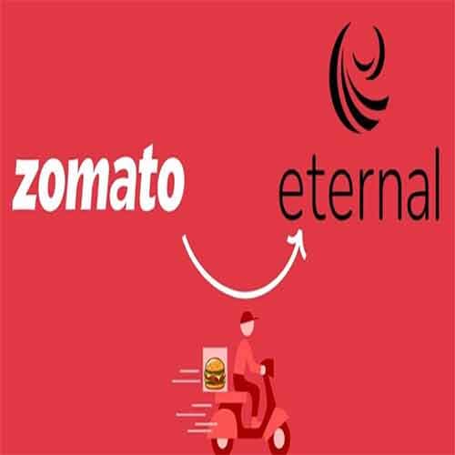 Zomato Officially rebranded as 'Eternal' post Govt. approval