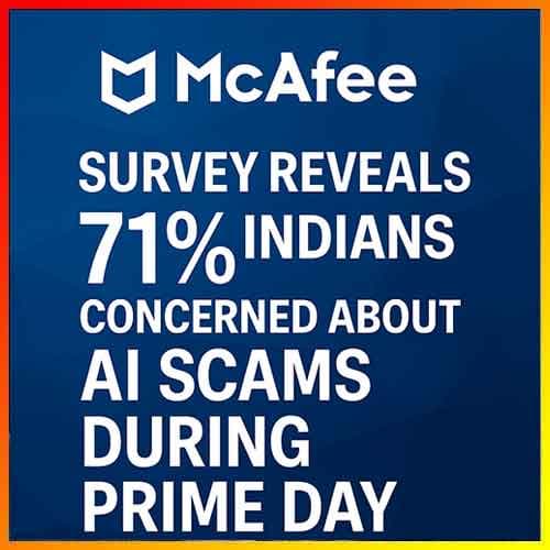 McAfee survey reveals 71% Indians concerned about AI scams during Prime Day