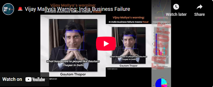 Vijay Mallya's Warning: India Business Failure
