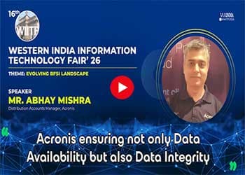 Acronis ensuring not only Data Availability but also Data Integrity