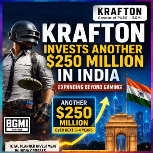 Krafton to invest another $250 million in India, expands beyond gaming