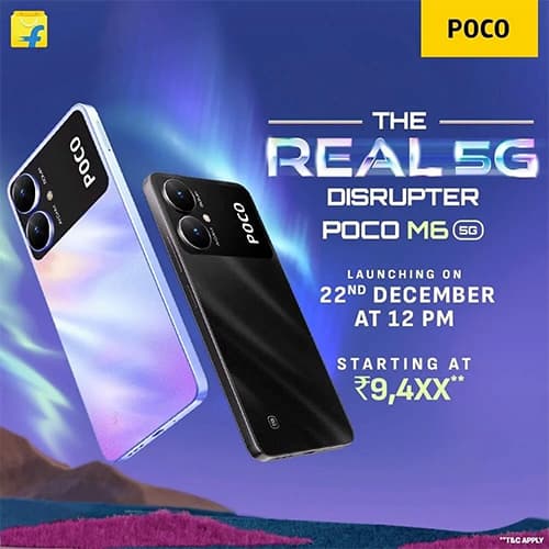 POCO M6 5G launches at a price of INR 9,499
