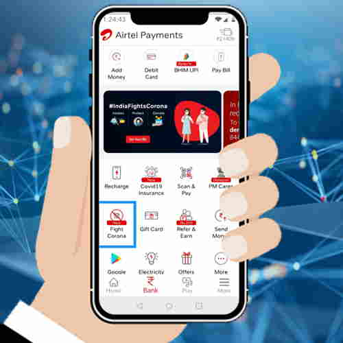 Airtel Payments Bank creates a dedicated â��Fight Coronaâ�� section in Airtel Thanks app