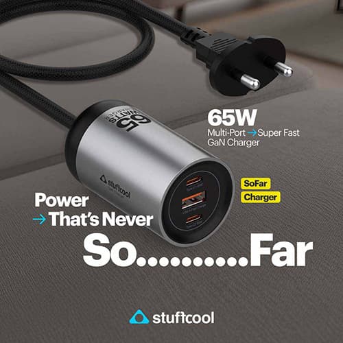 Stuffcool launches SoFar, a 65W multi-port GaN charger designed for hybrid lifestyles
