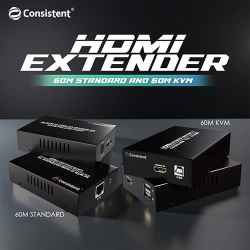 Consistent unveils high-performance HDMI extender series for seamless long-distance HD transmission