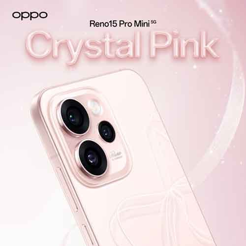 OPPO unveils Reno15 Pro Mini in new Crystal Pink colour for Indian market