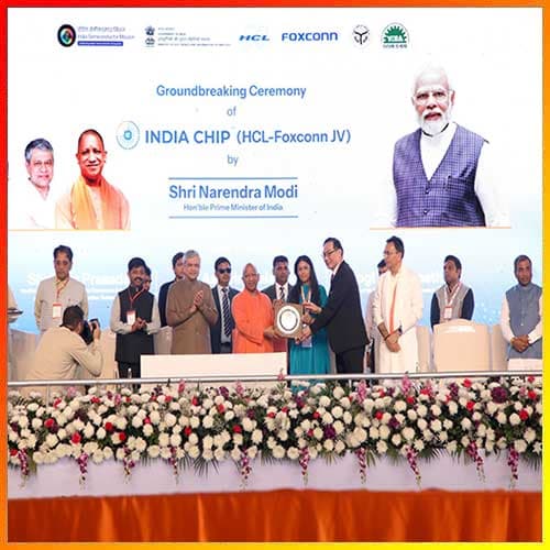 PM Modi Lays Foundation for India Chip JV in Jewar