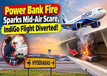 Power Bank Fire Sparks Mid-Air Scare, IndiGo Flight Diverted!