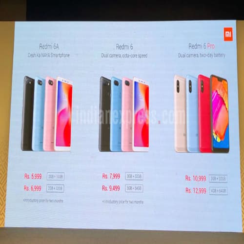Xiaomi launches Redmi 6, Redmi 6A and Redmi 6 Pro in India