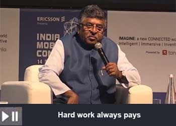 Ravi Shankar Prasad, Minister of Law, Communications, Electronics & Information Technology at India Mobile Congress Part - 2