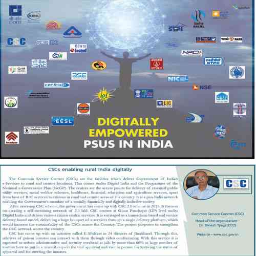 CSCs enabling rural India digitally Common Service Centres (CSC)