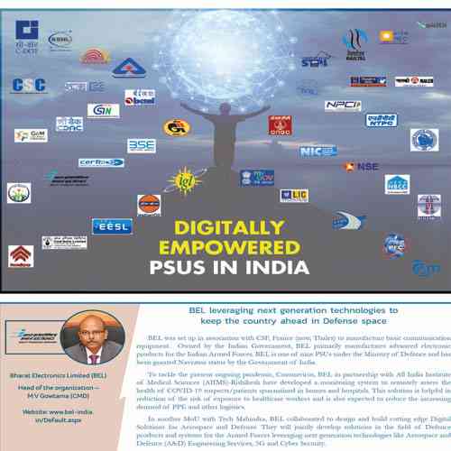 BEL leveraging next generation technologies to keep the country ahead in Defense space Bharat Electronics Limited (BEL)