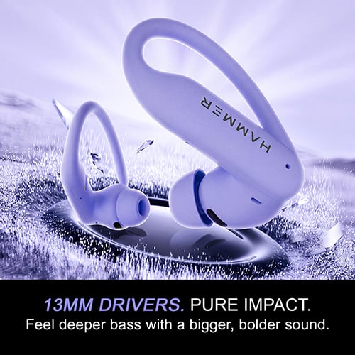 HAMMER launches KO2 ear-hook sports earbuds with 25dB ANC and 80-hour playtime in India