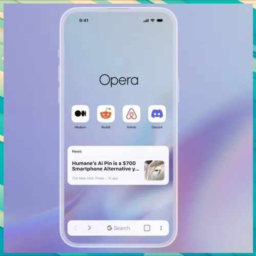 Opera One browser redesigned for iOS with AI features