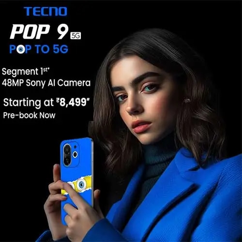 TECNO POP 9 5G Debuts with 48MP Sony AI Camera