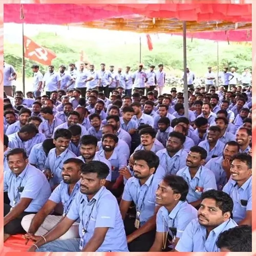 Despite pay hike offer, workers' strike still on at Samsung’s Chennai unit