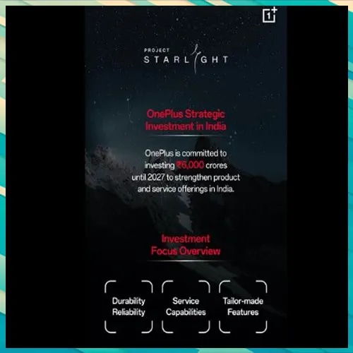 OnePlus announces ₹2,000 Crores annual investment with Project Starlight in India