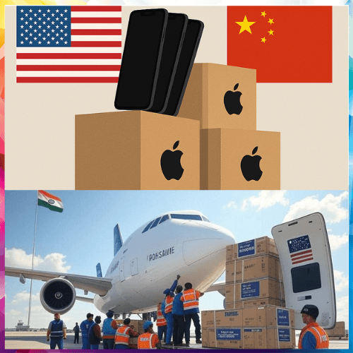Apple bypasses Trump’s China tariffs as it airlifts 1.5 million iPhones from India to US