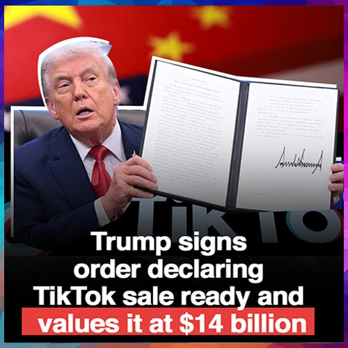 Trump signs order advancing $14 billion TikTok sale to address national security concerns