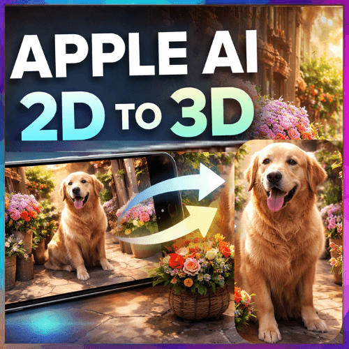 Appleâ€™s new open-source model can instantly turn 2D photos into 3D views