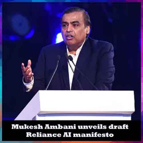 Mukesh Ambani unveils draft Reliance AI manifesto