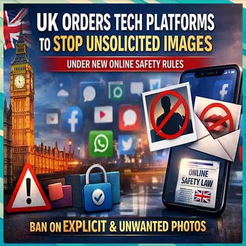 UK Orders Tech Platforms to Stop Unsolicited Sexual Images Under New Online Safety Rules