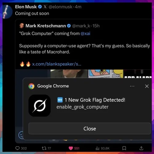 Elon Musk hints at launching ‘Grok computer’ very soon