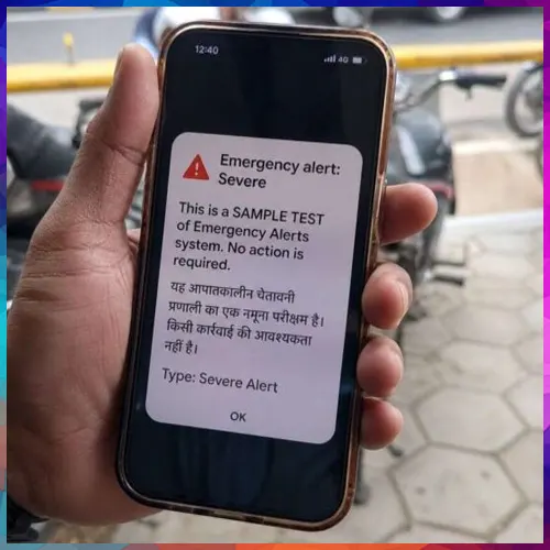 India tests nationwide emergency alert system on mobile phones