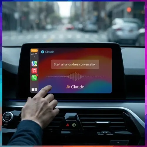 Anthropic brings Claude to Apple CarPlay