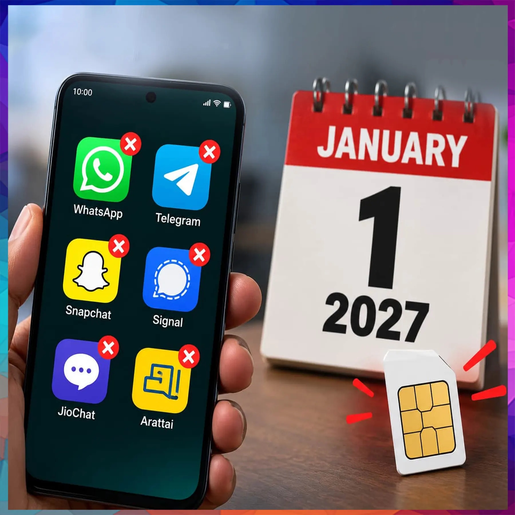 WhatsApp, Telegram won't work without active SIM from January 1, 2027