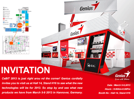 CeBIT 2013 exhibits Genius first in-air mice