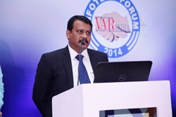 12th VARINDIA IT FORUM:  Deepak Kr. Sahu addresses the audience with his keynote speech