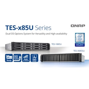 QNAP unveils TES-x85U NAS Series