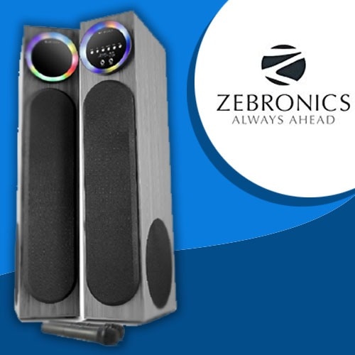 Zebronics unveils digital power amplifier equipped “Full Moon†Tower Speakers