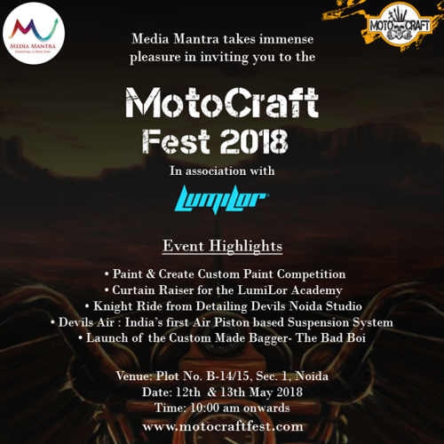 Detailing Devils to organize “Moto Craft Fest 2018†in India