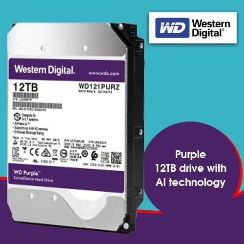 Western Digital introduces Purple 12TB drive with AI technology