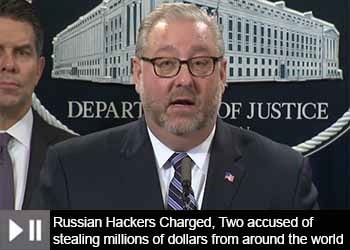 Russian hackers charged in cybercrime operation