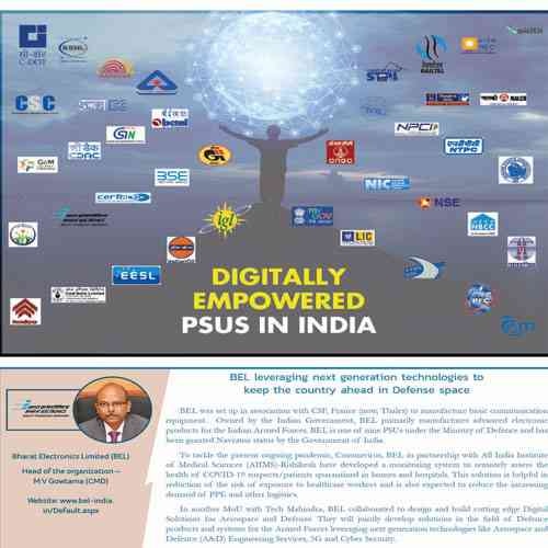 BEL leveraging next generation technologies to keep the country ahead in Defense space Bharat Electronics Limited (BEL)