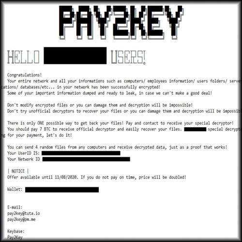 Israeli companies are the new target with Pay2Key ransomware