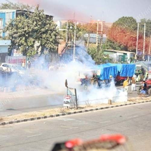 Haryana farmers protest march towards Delhi, face tear gas shells