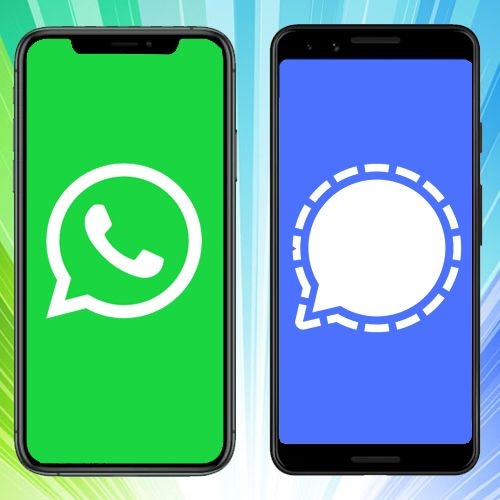 Signal & Whatsapp both can be used for different conversations