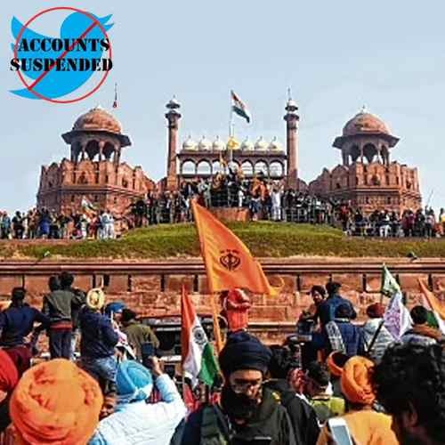550 Twitter accounts suspended over violence at farmers' protest on R-Day