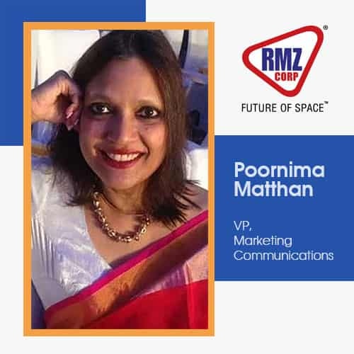 Poornima Matthan joins RMZ Corp as VP, Marketing Communications