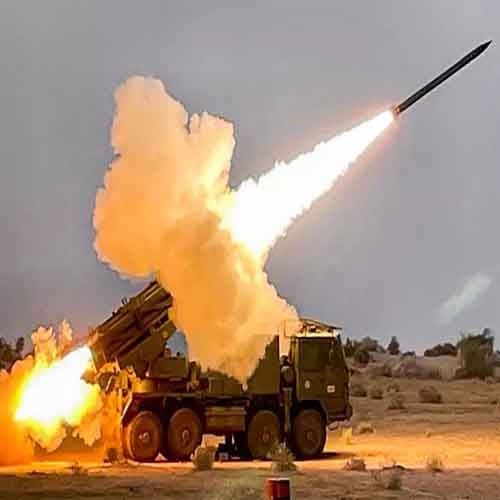 Successful tests carried out for Pinaka Extended Range System, Area Denial Munitions & New Indigenous Fuzes
