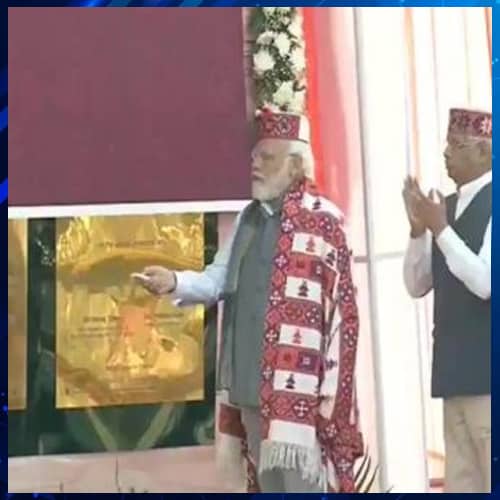 PM Modi launches hydel projects in HP
