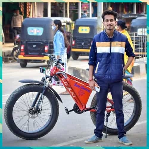 Assam youth innovates theft-proof E-bicycle powered by Lithium-ion batteries