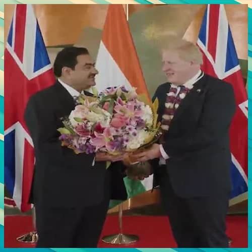 Boris Johnson meets industrialist Gautam Adani for defence collaborations