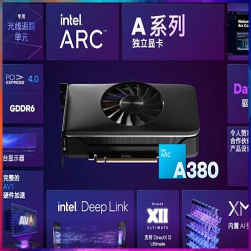 Intel makes the Intel Arc A380 GPUs available